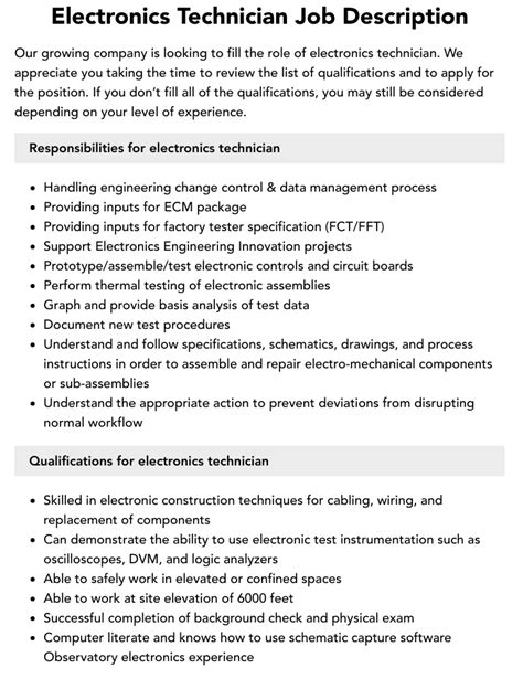 electronics thx technician|How To Become an Electronic Technician (With Job Duties).